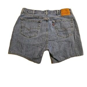 Vintage Levi's 505 Denim Jean Shorts Men's Size 38 Made in USA 9" Length Cotton